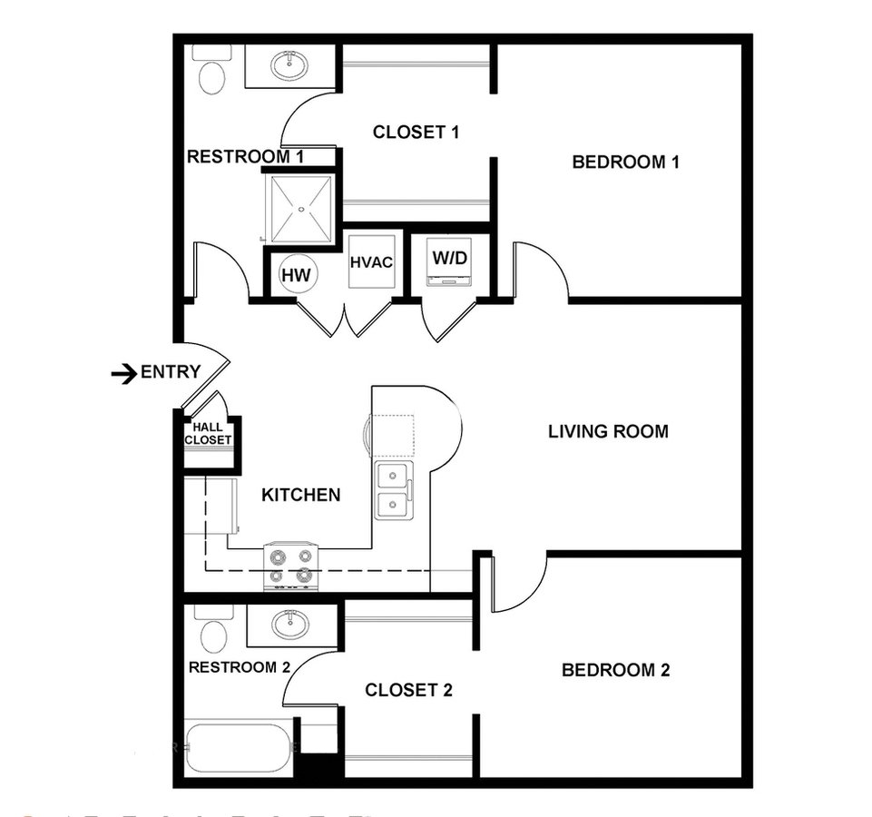 2 Bedrooms 2 Bathrooms Apartment for rent at Capitol Rows in Omaha, NE