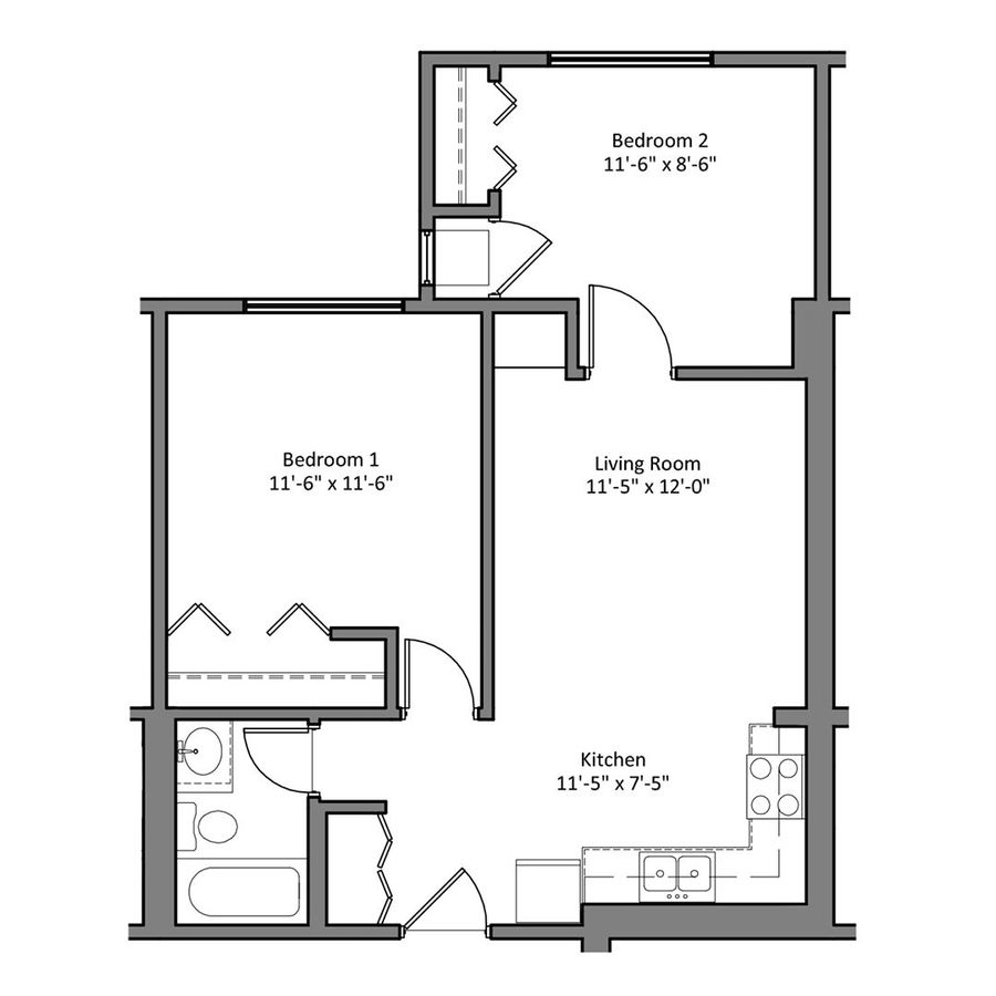 2 Bedrooms 1 Bathroom Apartment for rent at The Denn in Minneapolis, MN