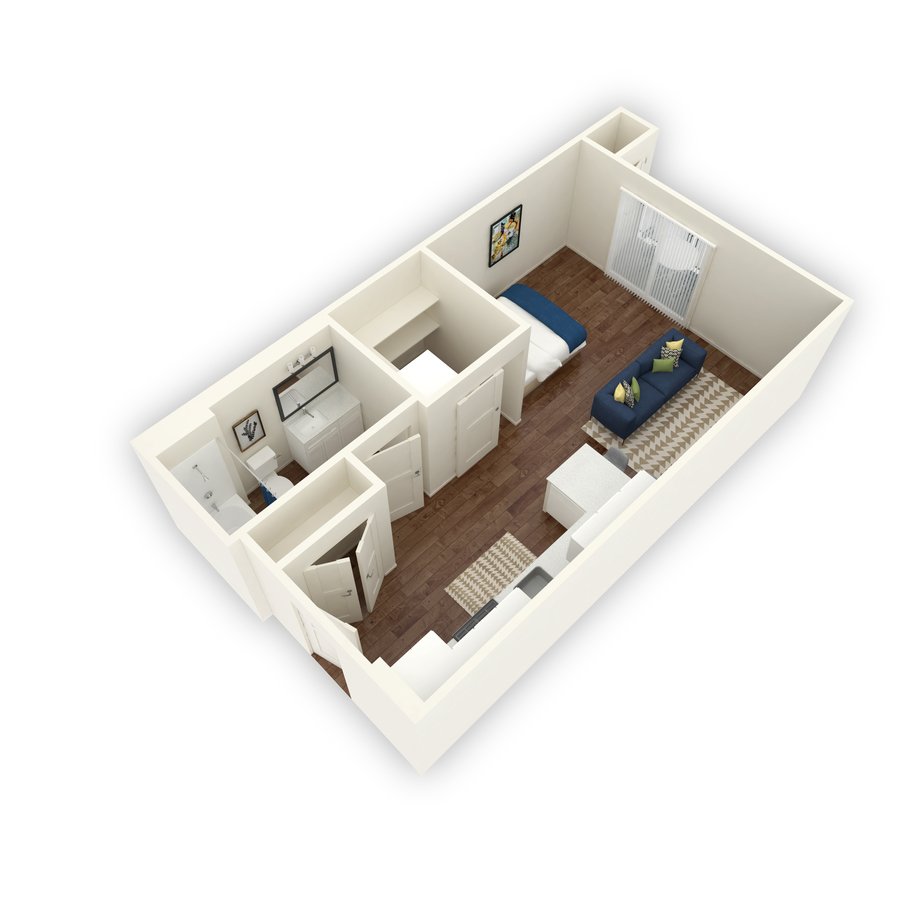 Studio 1 Bathroom Apartment for rent at Block 44 in Salt Lake City, UT