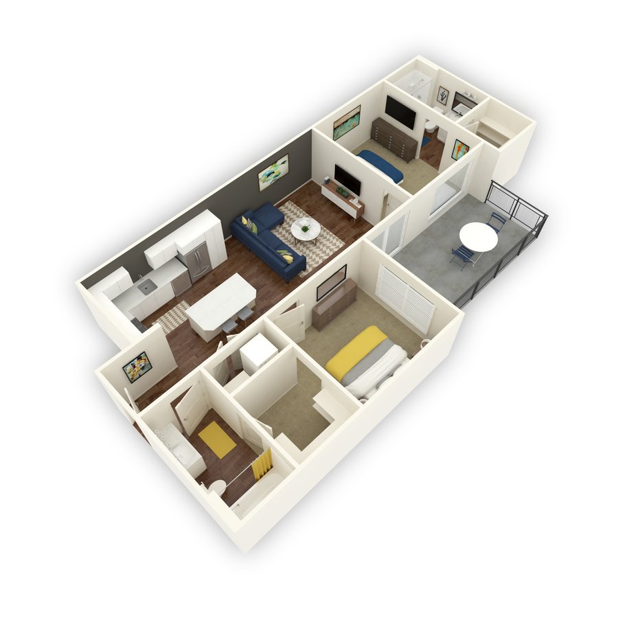 2 Bedrooms 2 Bathrooms Apartment for rent at Block 44 in Salt Lake City, UT