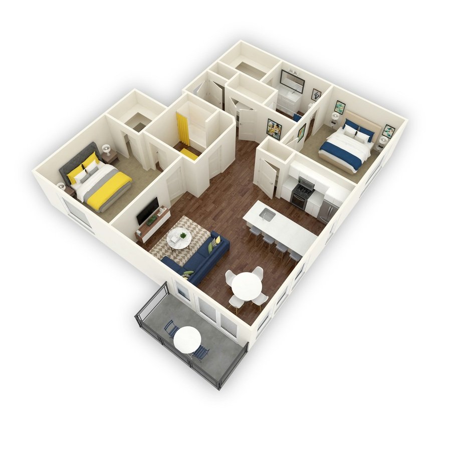 2 Bedrooms 2 Bathrooms Apartment for rent at Block 44 in Salt Lake City, UT