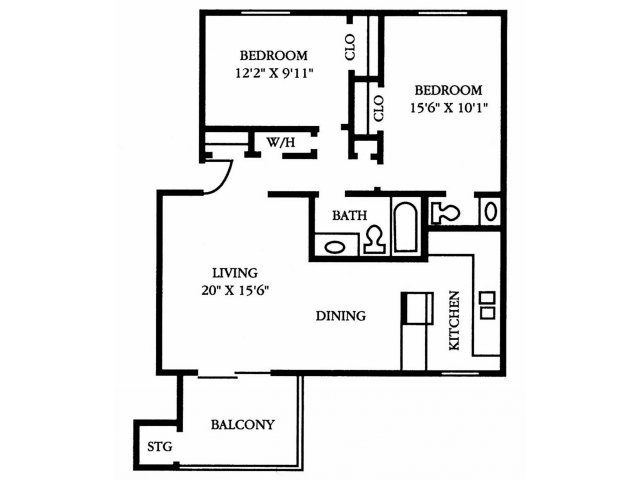 2 Bedrooms 1 Bathroom Apartment for rent at The Preserve at Pine Valley in Wilmington, NC