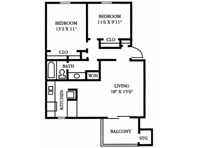 2 Bedrooms 1 Bathroom Apartment for rent at The Preserve at Pine Valley in Wilmington, NC