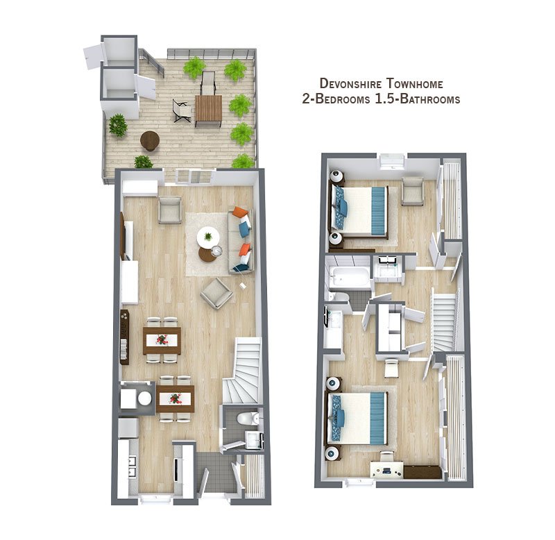 2 Bedrooms 1 Bathroom Apartment for rent at The Preserve at Pine Valley in Wilmington, NC