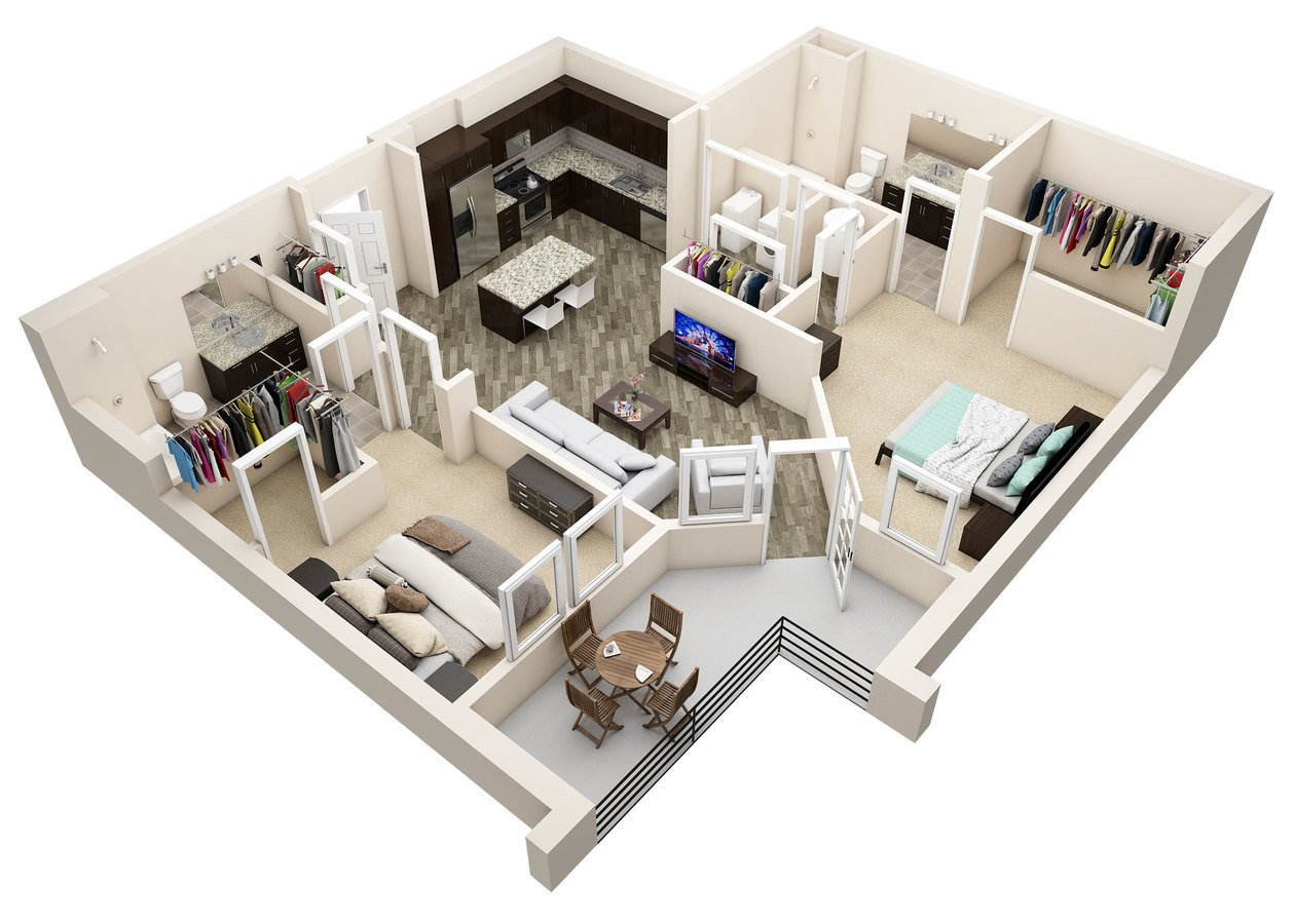 2 Bedrooms 2 Bathrooms Apartment for rent at The Langston in Charlotte, NC