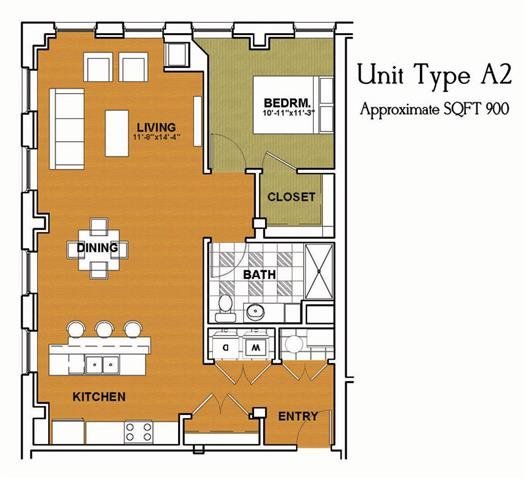 1 Bedroom 1 Bathroom Apartment for rent at Locomotive Lofts in Pittsburgh, PA