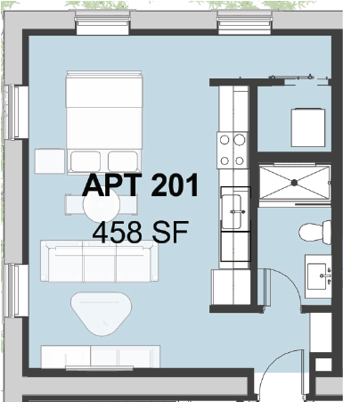 Studio 1 Bathroom Apartment for rent at Bayard School Lofts in Pittsburgh, PA