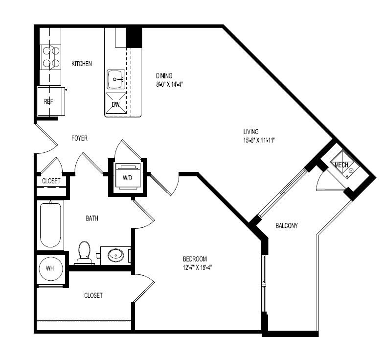 1 Bedroom 1 Bathroom Apartment for rent at Portside at East Pier in East Boston, MA
