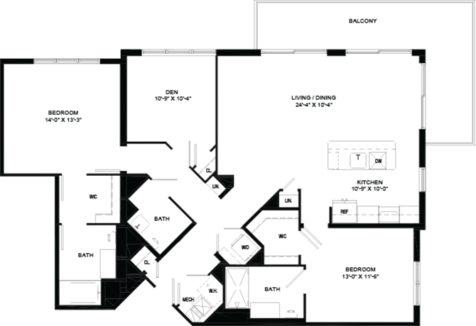 2 Bedrooms 2 Bathrooms Apartment for rent at Portside at East Pier in East Boston, MA