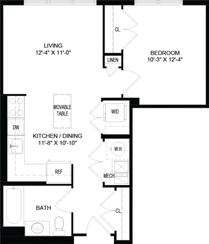 1 Bedroom 1 Bathroom Apartment for rent at Portside at East Pier in East Boston, MA