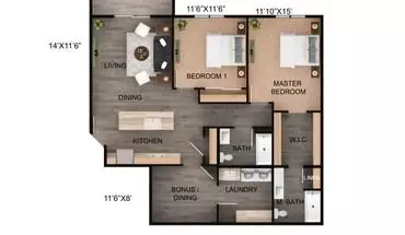 3 of 21 Coldwater Creek Apartment for rent in Onalaska, WI