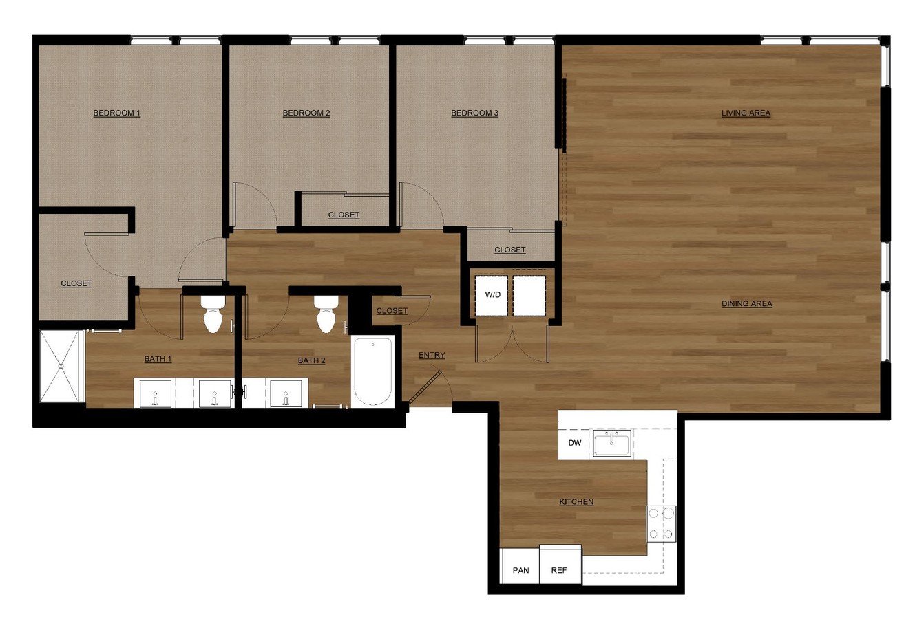 3 Bedrooms 2 Bathrooms Apartment for rent at BLIS in Bainbridge Island, WA