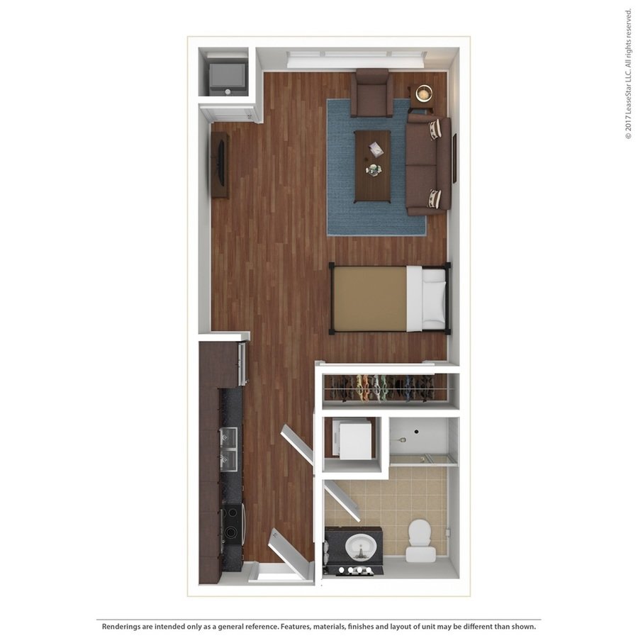 Studio 1 Bathroom Apartment for rent at Edge on Oak in Minneapolis, MN