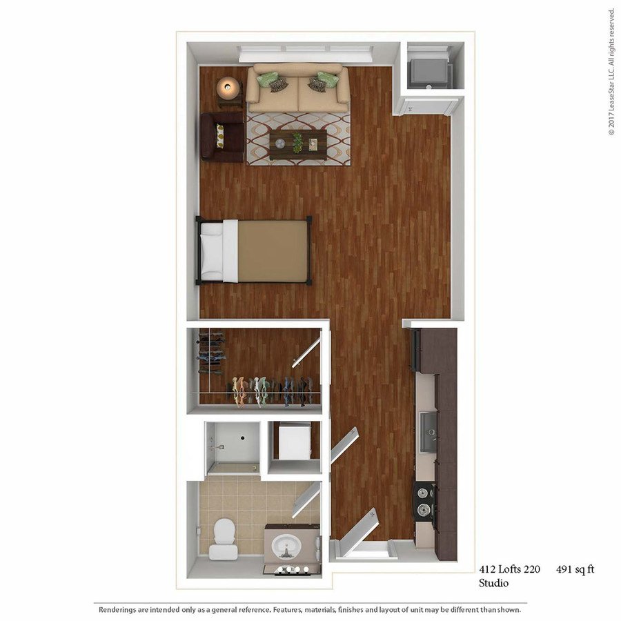 Studio 1 Bathroom Apartment for rent at 412 Lofts in Minneapolis, MN