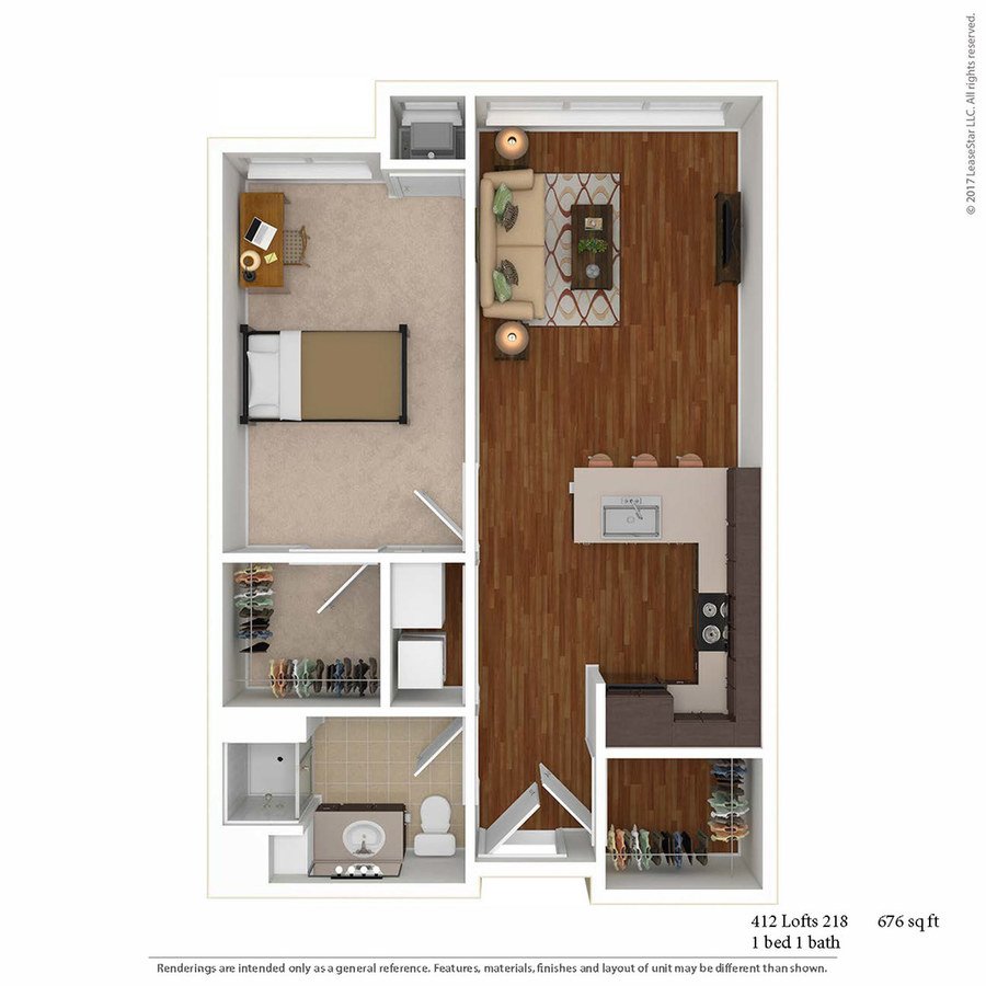 1 Bedroom 1 Bathroom Apartment for rent at 412 Lofts in Minneapolis, MN