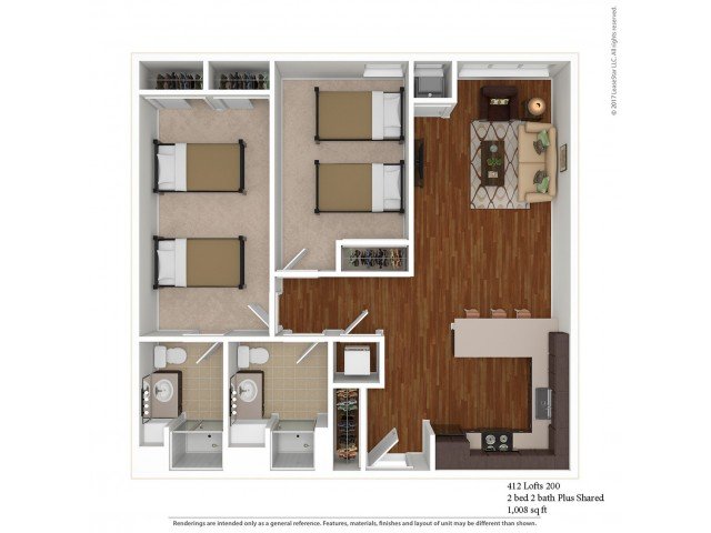 2 Bedrooms 2 Bathrooms Apartment for rent at 412 Lofts in Minneapolis, MN