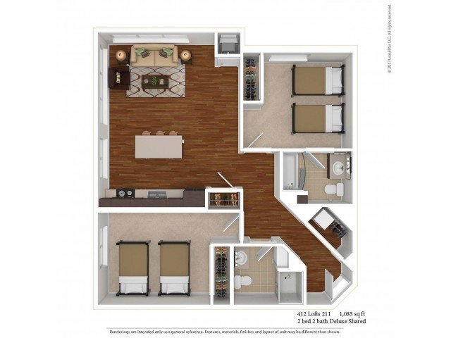 2 Bedrooms 2 Bathrooms Apartment for rent at 412 Lofts in Minneapolis, MN