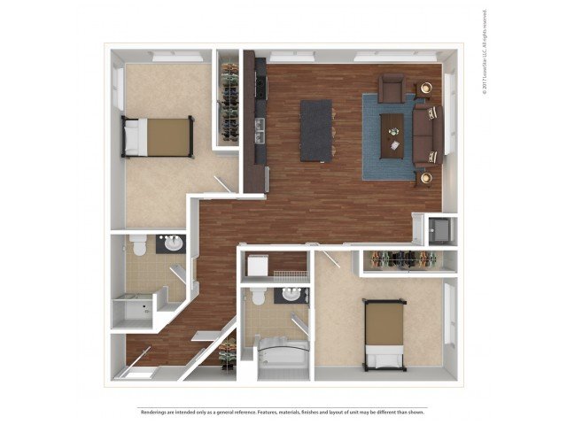 2 Bedrooms 2 Bathrooms Apartment for rent at Edge on Oak in Minneapolis, MN