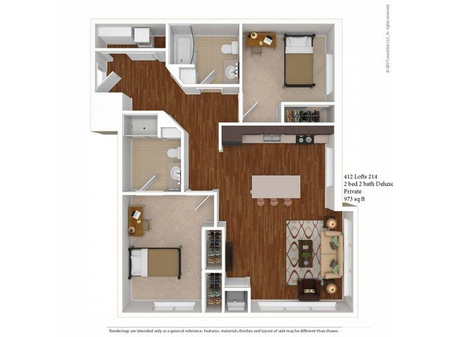2 Bedrooms 2 Bathrooms Apartment for rent at 412 Lofts in Minneapolis, MN