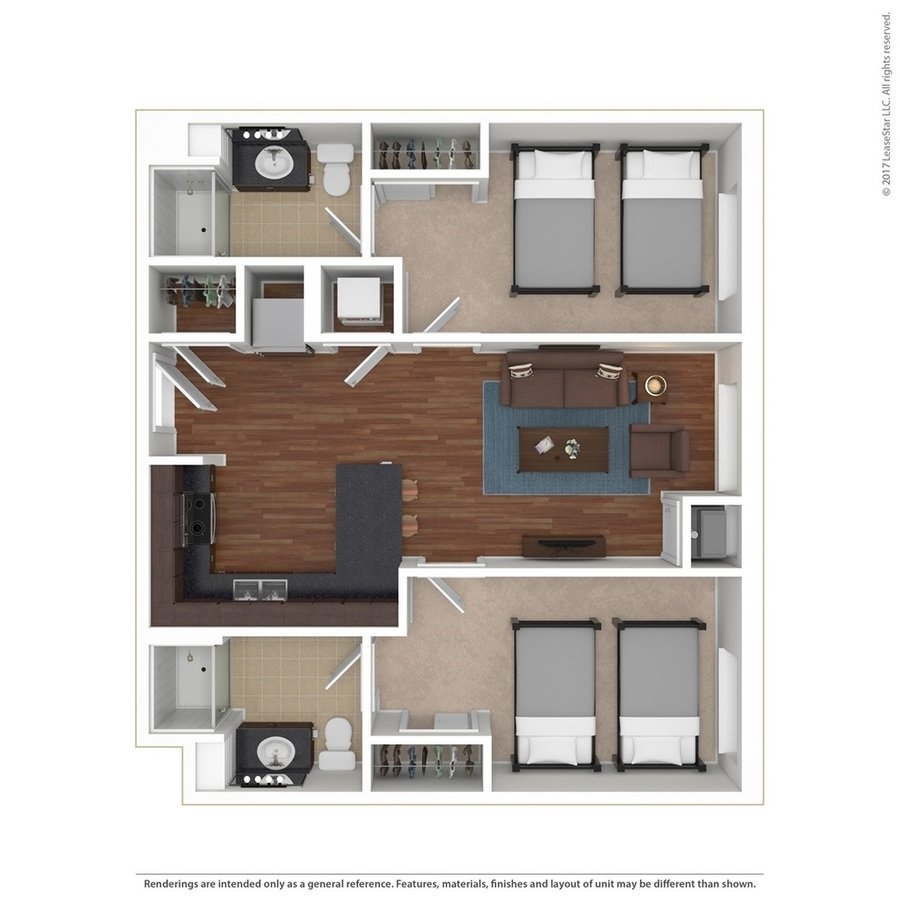 2 Bedrooms 2 Bathrooms Apartment for rent at Sydney Hall and Dinkydome in Minneapolis, MN