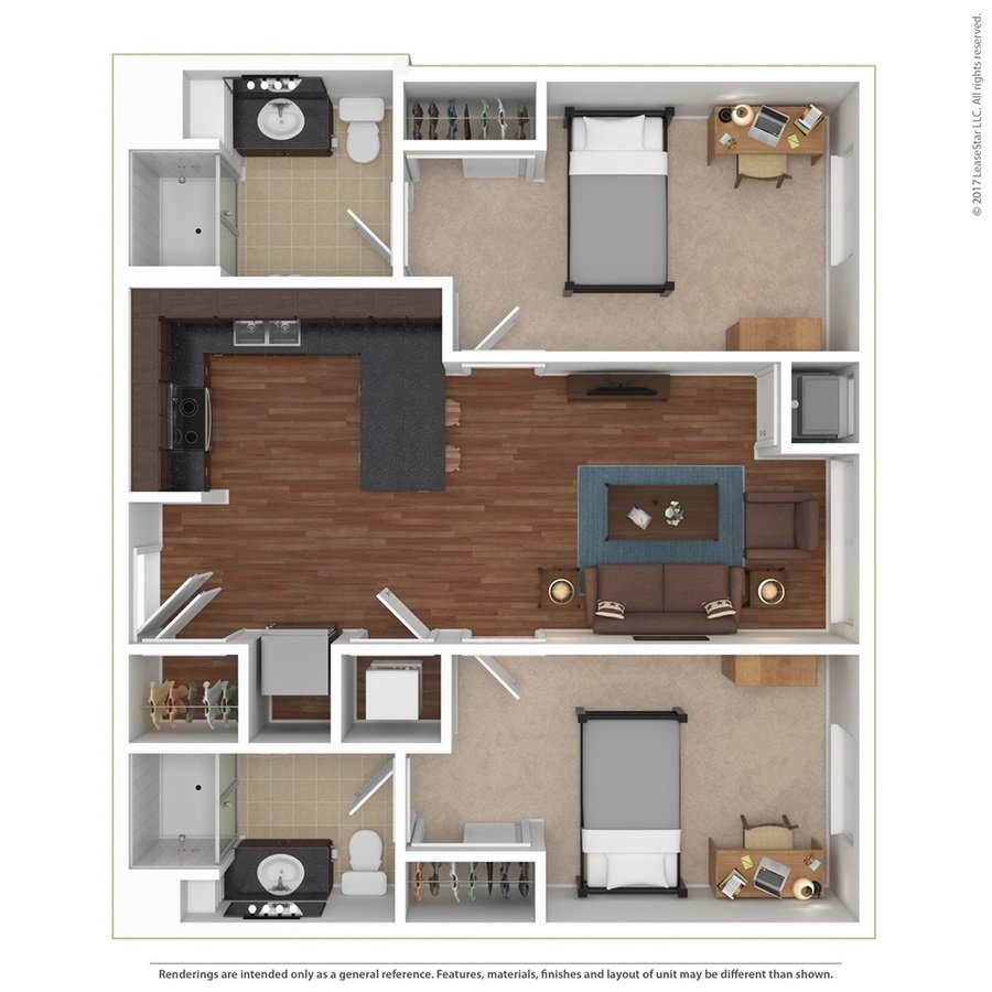 2 Bedrooms 2 Bathrooms Apartment for rent at Sydney Hall and Dinkydome in Minneapolis, MN