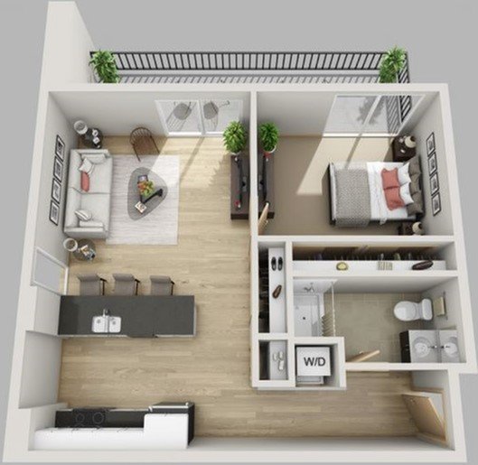1 Bedroom 1 Bathroom Apartment for rent at The Lux in Madison, WI