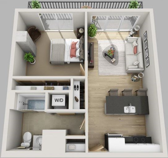 1 Bedroom 1 Bathroom Apartment for rent at The Lux in Madison, WI