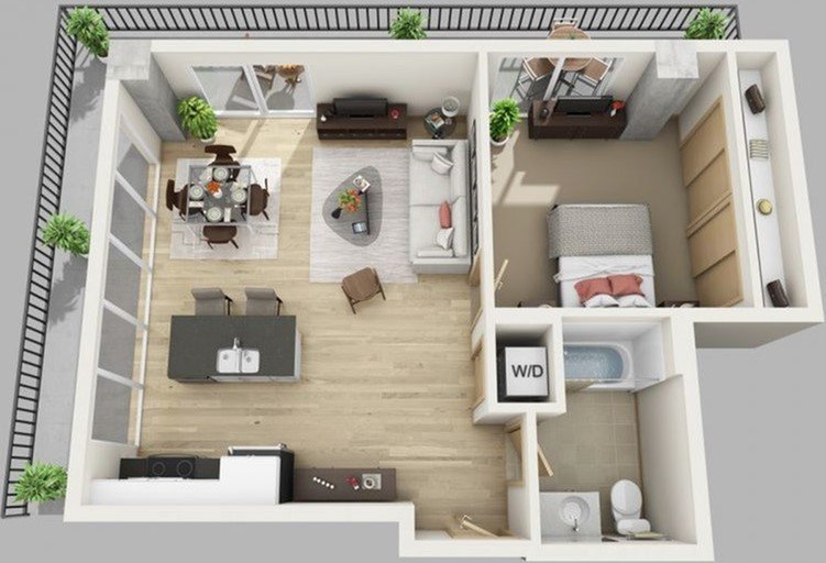 1 Bedroom 1 Bathroom Apartment for rent at The Lux in Madison, WI