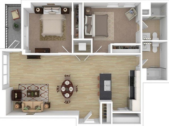 2 Bedrooms 2 Bathrooms Apartment for rent at The Lux in Madison, WI
