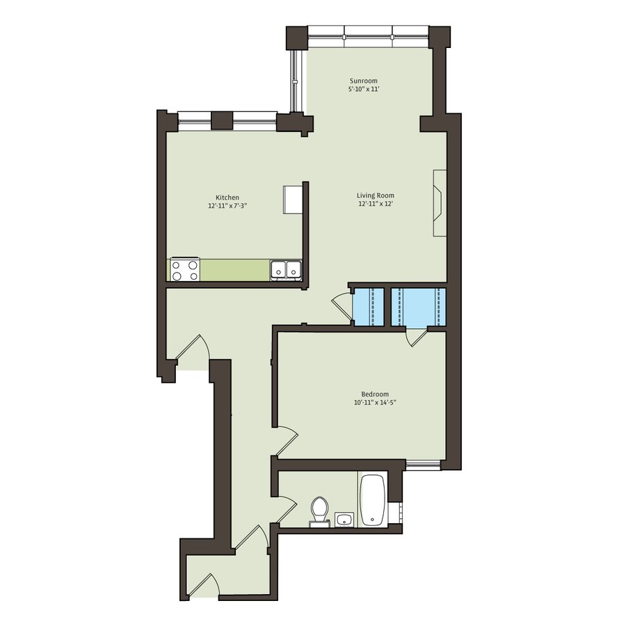 1 Bedroom 1 Bathroom Apartment for rent at 5336-5338 S. Hyde Park Boulevard in Chicago, IL