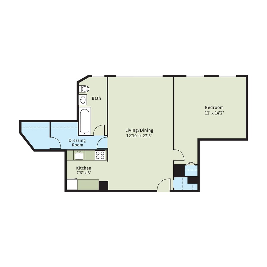 1 Bedroom 1 Bathroom Apartment for rent at Windermere House in Chicago, IL