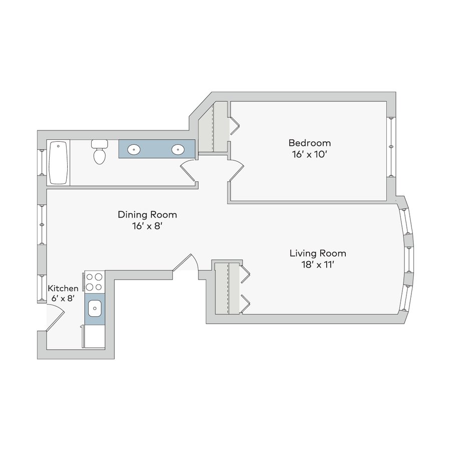 1 Bedroom 1 Bathroom Apartment for rent at 5222-38 S. Drexel Avenue in Chicago, IL