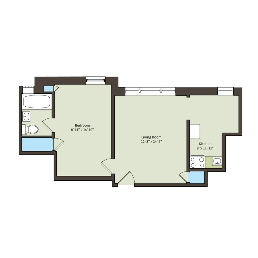 1 Bedroom 1 Bathroom Apartment for rent at 5336-5338 S. Hyde Park Boulevard in Chicago, IL