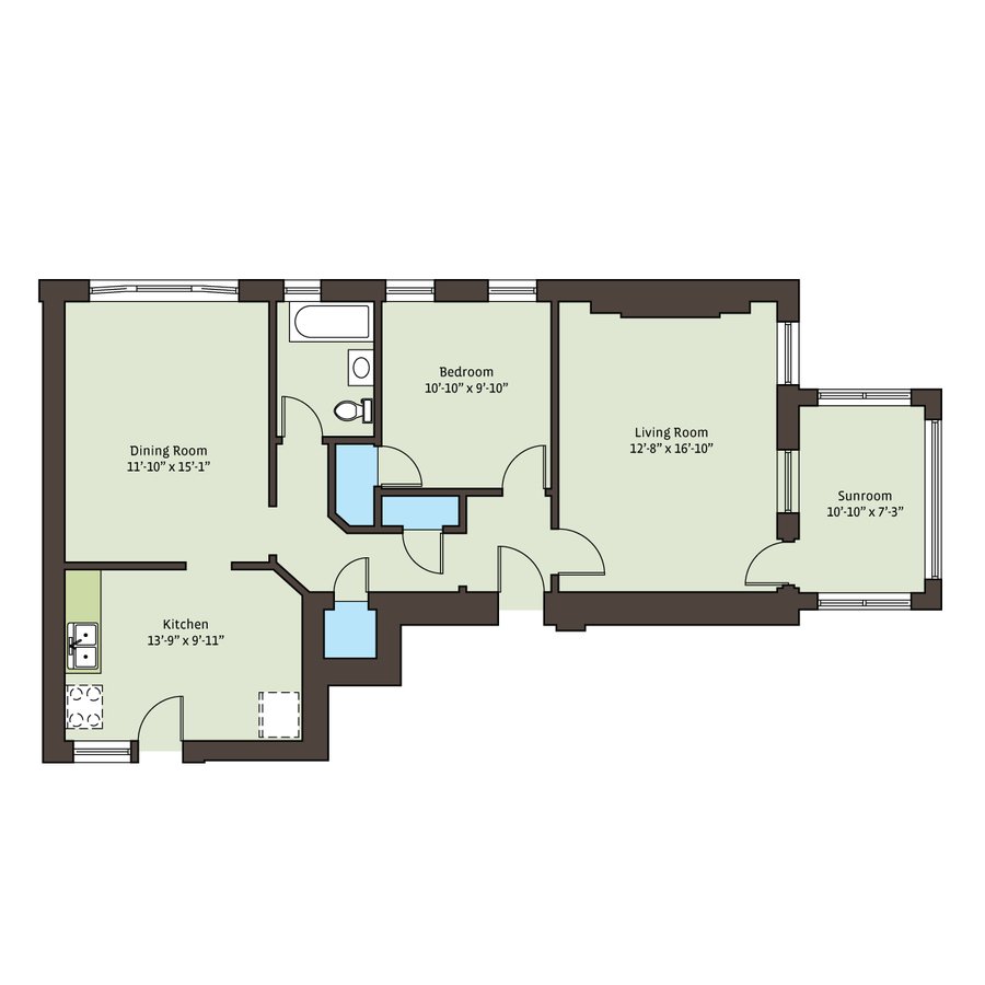 1 Bedroom 1 Bathroom Apartment for rent at 5416 S. Woodlawn Avenue in Chicago, IL