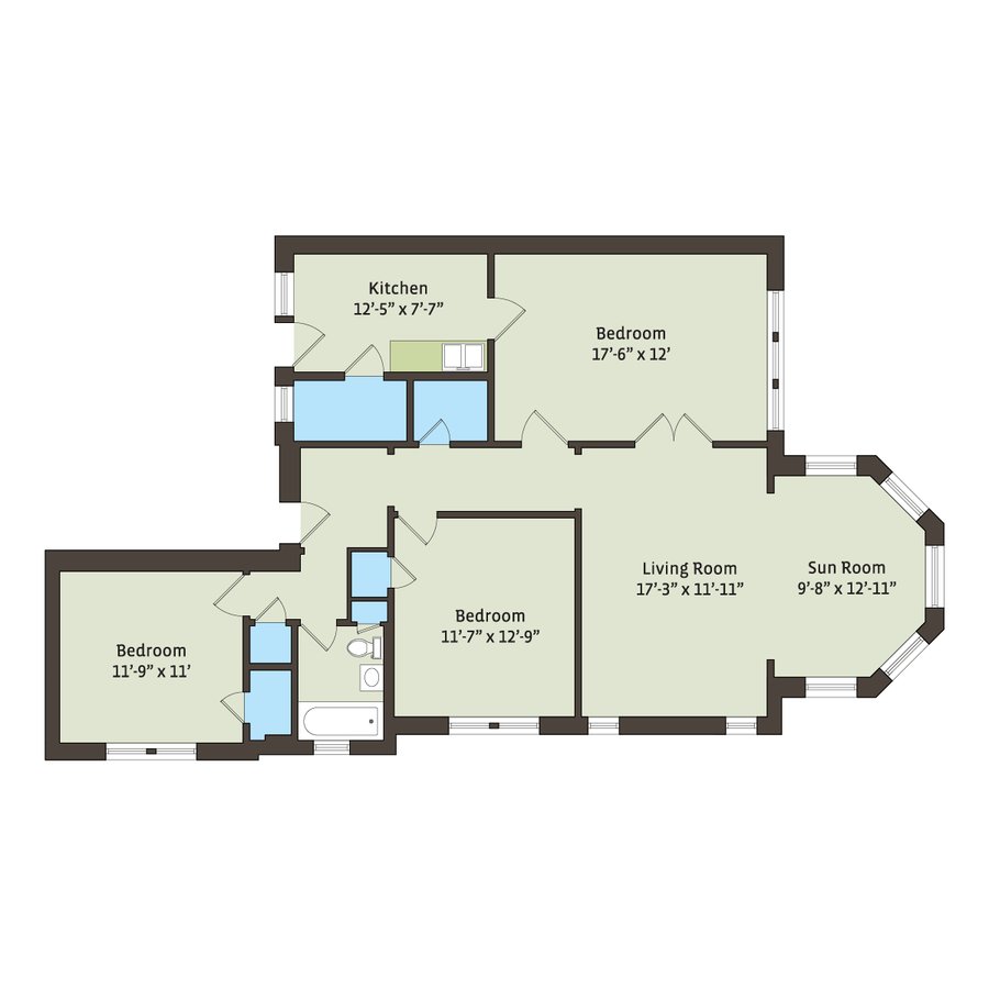 2 Bedrooms 1 Bathroom Apartment for rent at 5034-5046 S. Woodlawn Avenue in Chicago, IL