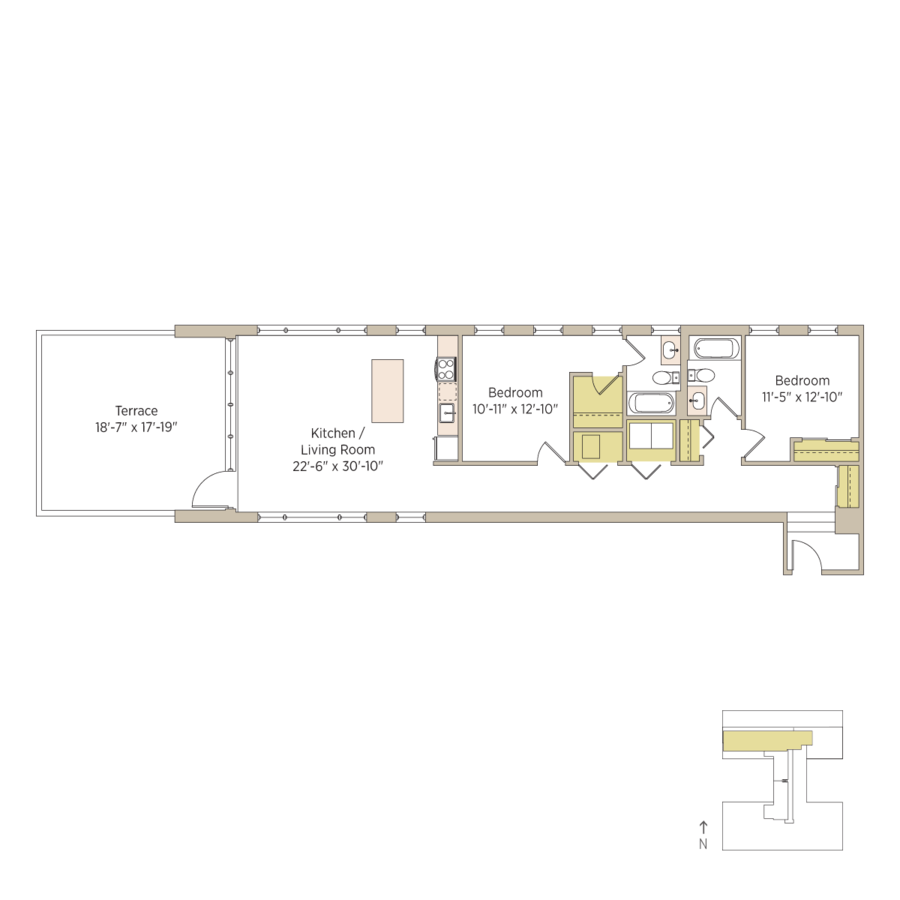 2 Bedrooms 2 Bathrooms Apartment for rent at The Del Prado in Chicago, IL