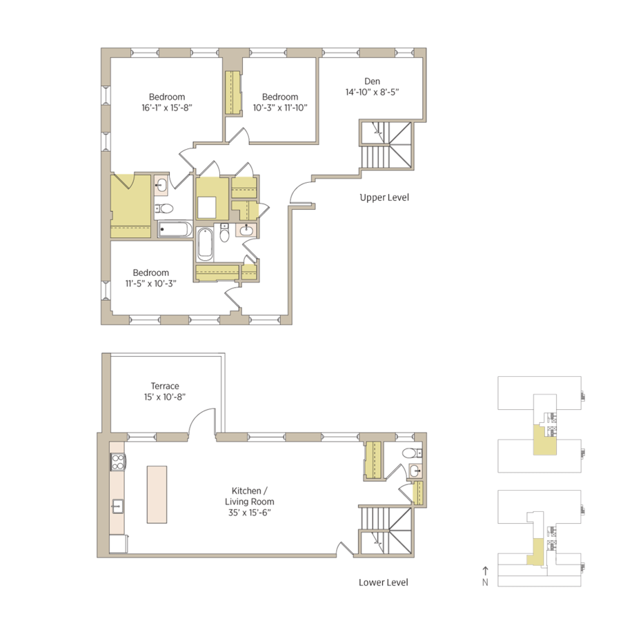 3 Bedrooms 3 Bathrooms Apartment for rent at The Del Prado in Chicago, IL