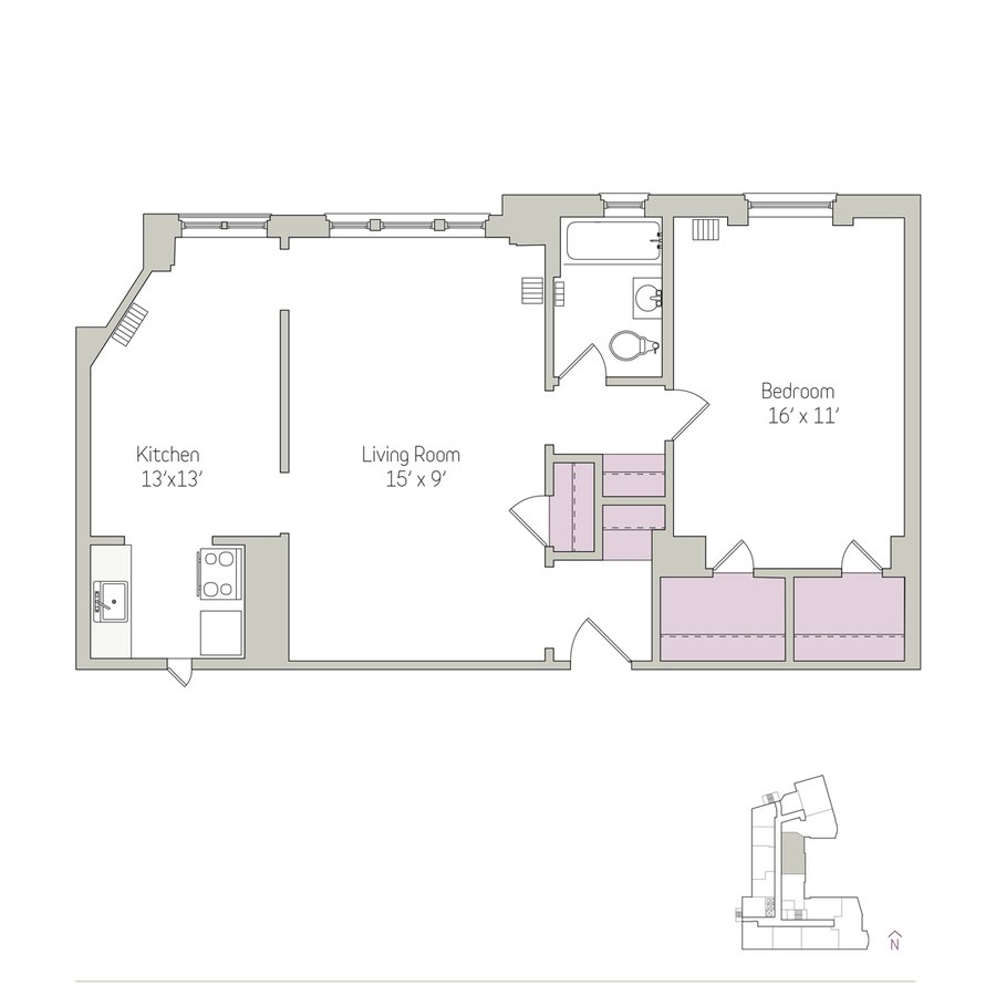 1 Bedroom 1 Bathroom Apartment for rent at East Park Tower in Chicago, IL