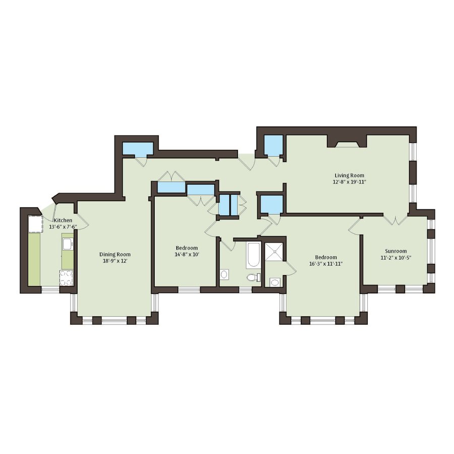 2 Bedrooms 1 Bathroom Apartment for rent at 1101 E. Hyde Park Boulevard in Chicago, IL