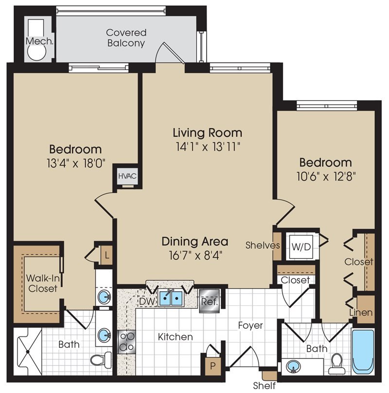 2 Bedrooms 2 Bathrooms Apartment for rent at The Marque Apartments in Gainesville, VA