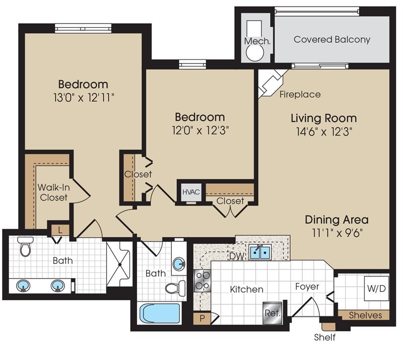 2 Bedrooms 2 Bathrooms Apartment for rent at The Marque Apartments in Gainesville, VA