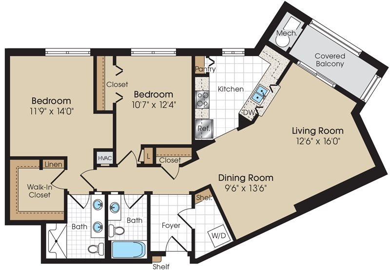 2 Bedrooms 2 Bathrooms Apartment for rent at The Marque Apartments in Gainesville, VA