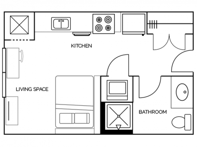 Studio 1 Bathroom Apartment for rent at Aspire at Discovery Park in West Lafayette, IN