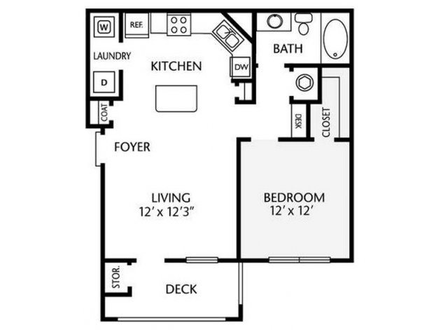 1 Bedroom 1 Bathroom Apartment for rent at Ansley Falls Apartment Homes in Charlotte, NC