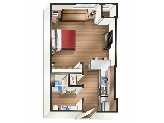 Studio 1 Bathroom Apartment for rent at 700 on Washington in Minneapolis, MN