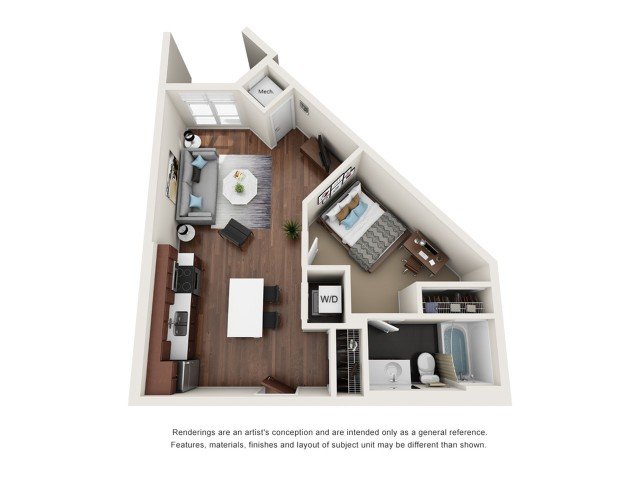 1 Bedroom 1 Bathroom Apartment for rent at WaHu in Minneapolis, MN