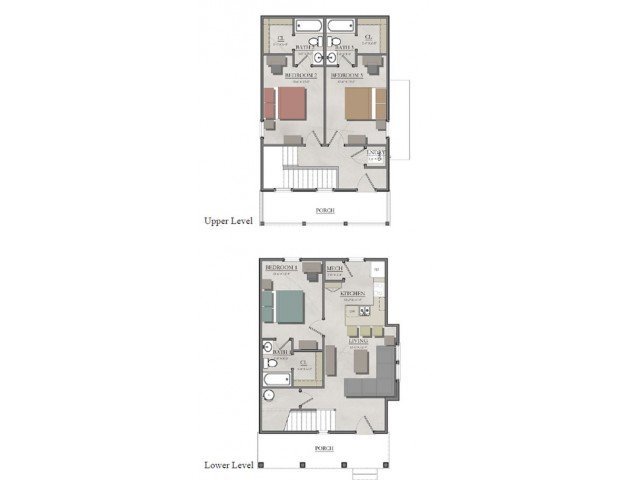 3 Bedrooms 3 Bathrooms Apartment for rent at The Cottages of Boone in Boone, NC