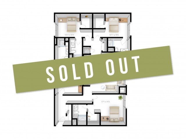 4 Bedrooms 4+ Bathrooms Apartment for rent at The Knoll in Minneapolis, MN