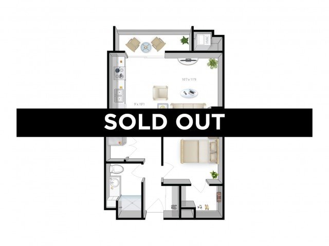 1 Bedroom 1 Bathroom Apartment for rent at The Bridges in Minneapolis, MN