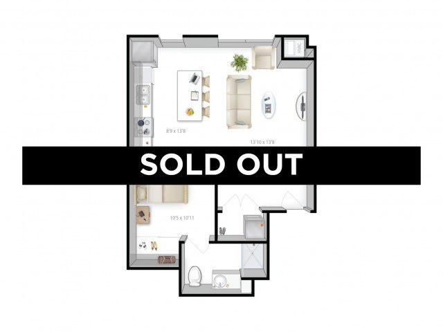 1 Bedroom 1 Bathroom Apartment for rent at The Bridges in Minneapolis, MN
